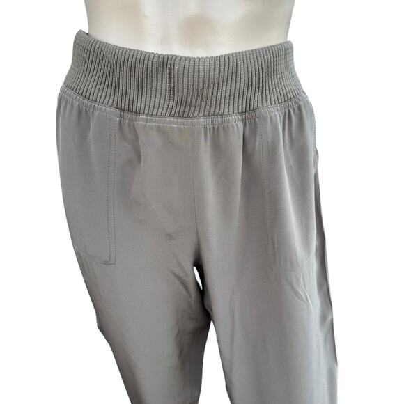 St. John 4 S Brown Capri Pants Ribbed Elastic Waist Knit Jogger Trousers PF 2012 - Picture 2 of 9